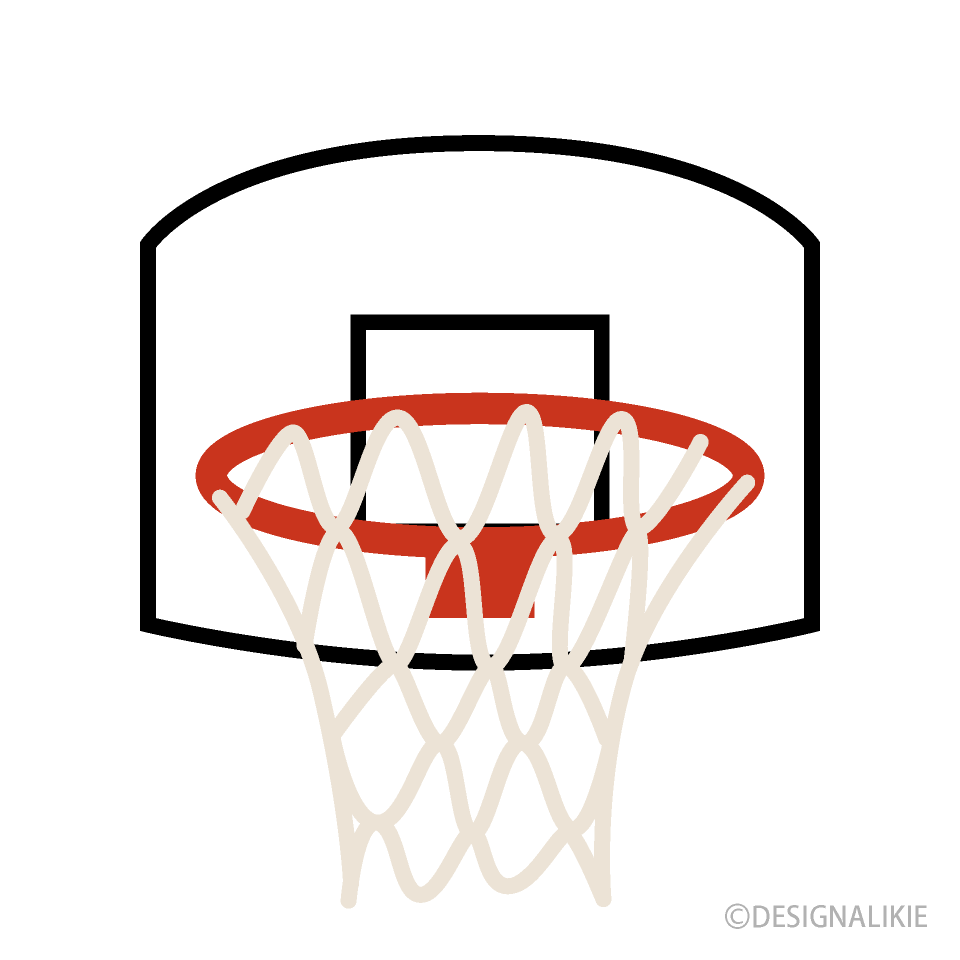 バスケットゴールイラストのフリー素材 イラストイメージ