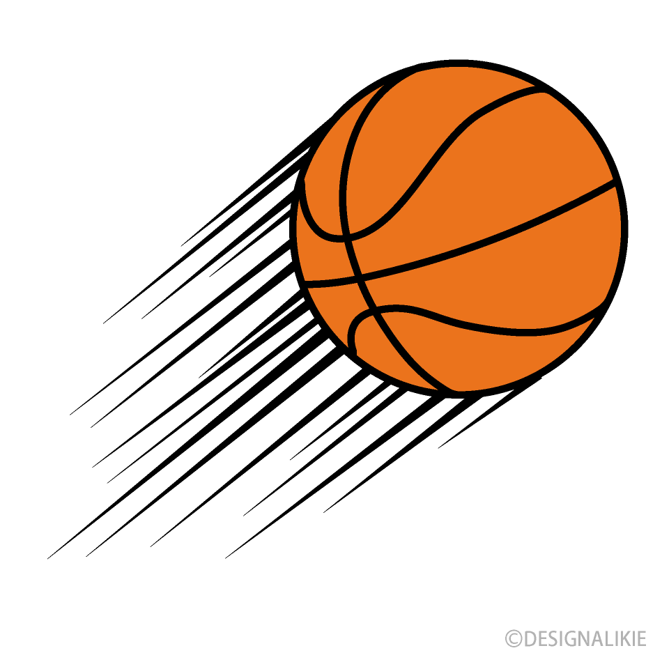 バスケットボールパスイラストのフリー素材 イラストイメージ