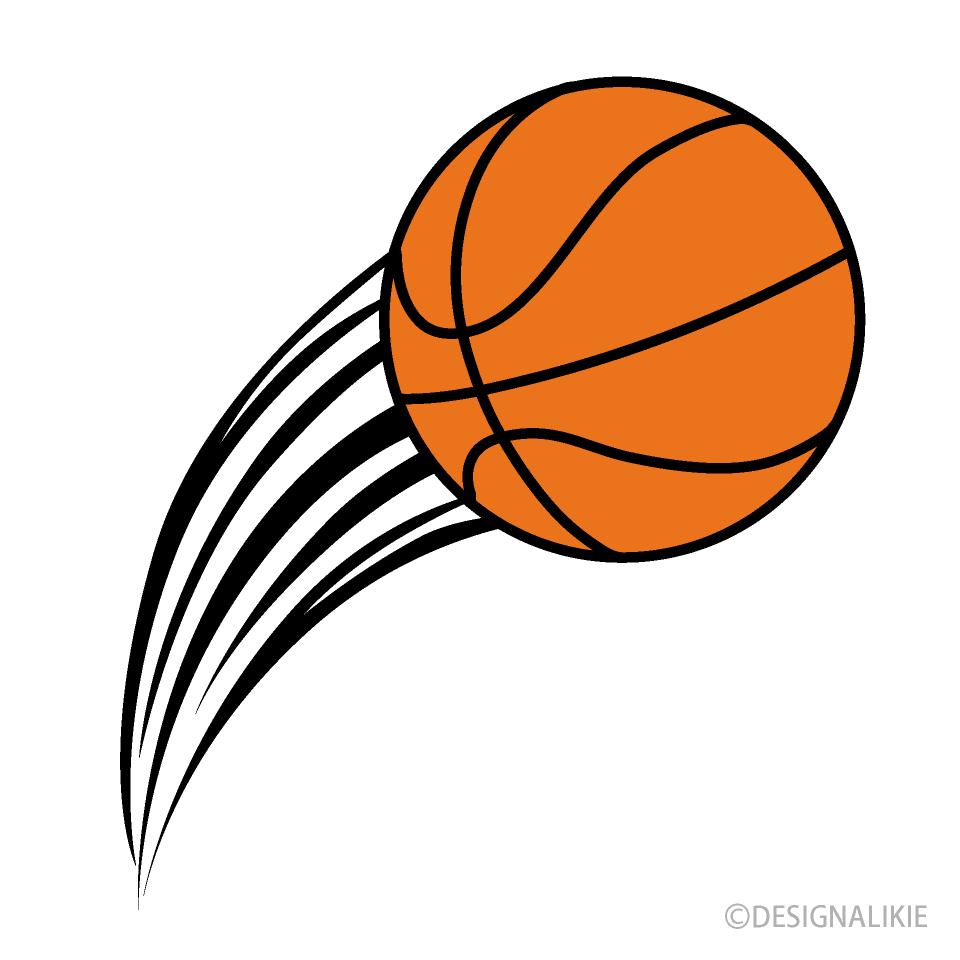 バスケットボールシュートの無料イラスト素材 イラストイメージ