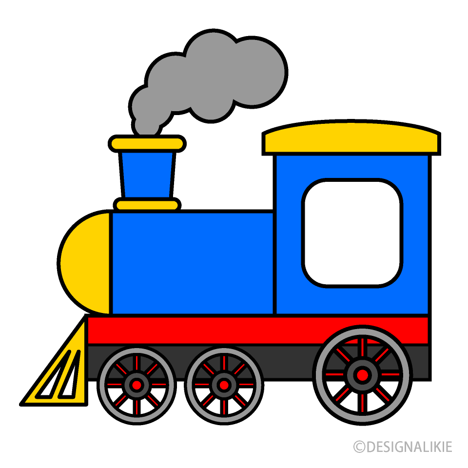 かわいい汽車イラストのフリー素材 イラストイメージ