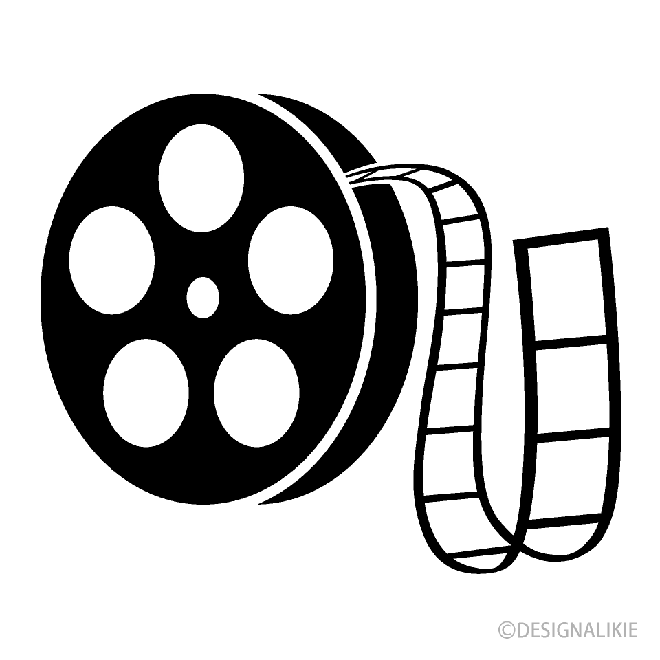 映画フィルムイラストのフリー素材 イラストイメージ