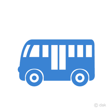 バスのマークの無料イラスト素材 イラストイメージ