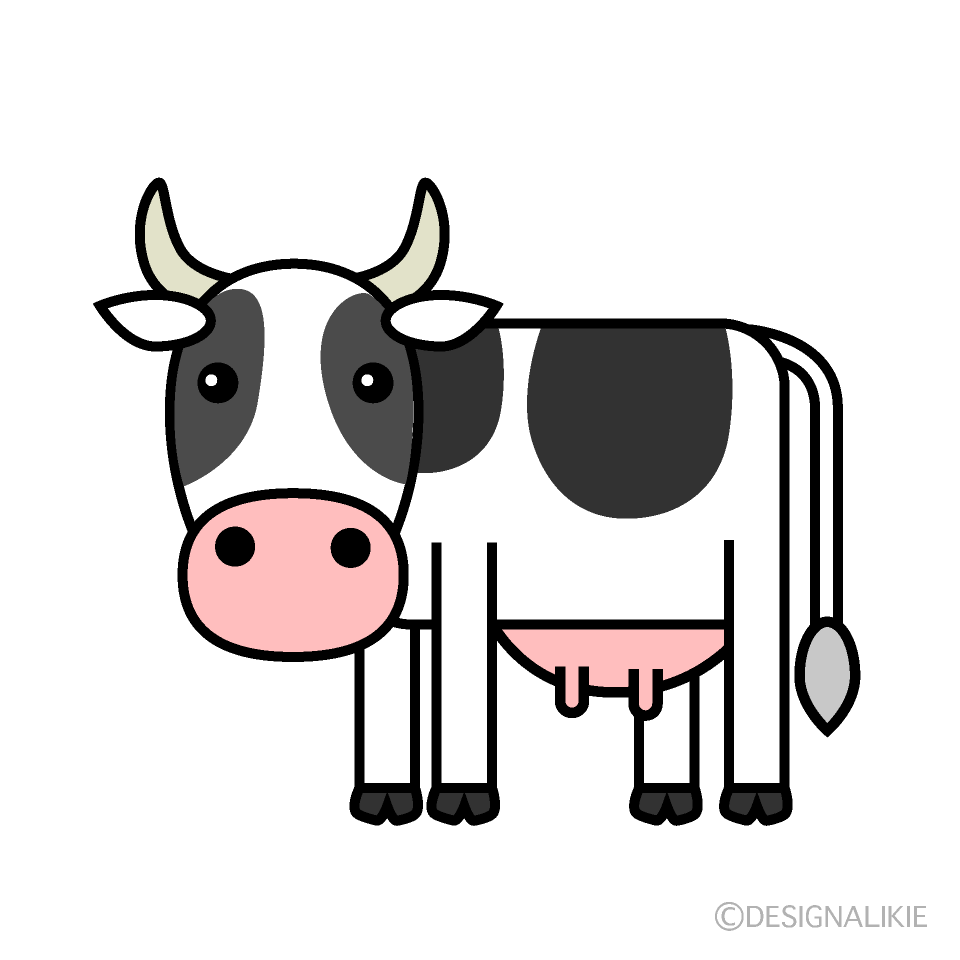 可愛い乳牛イラストのフリー素材｜イラストイメージ