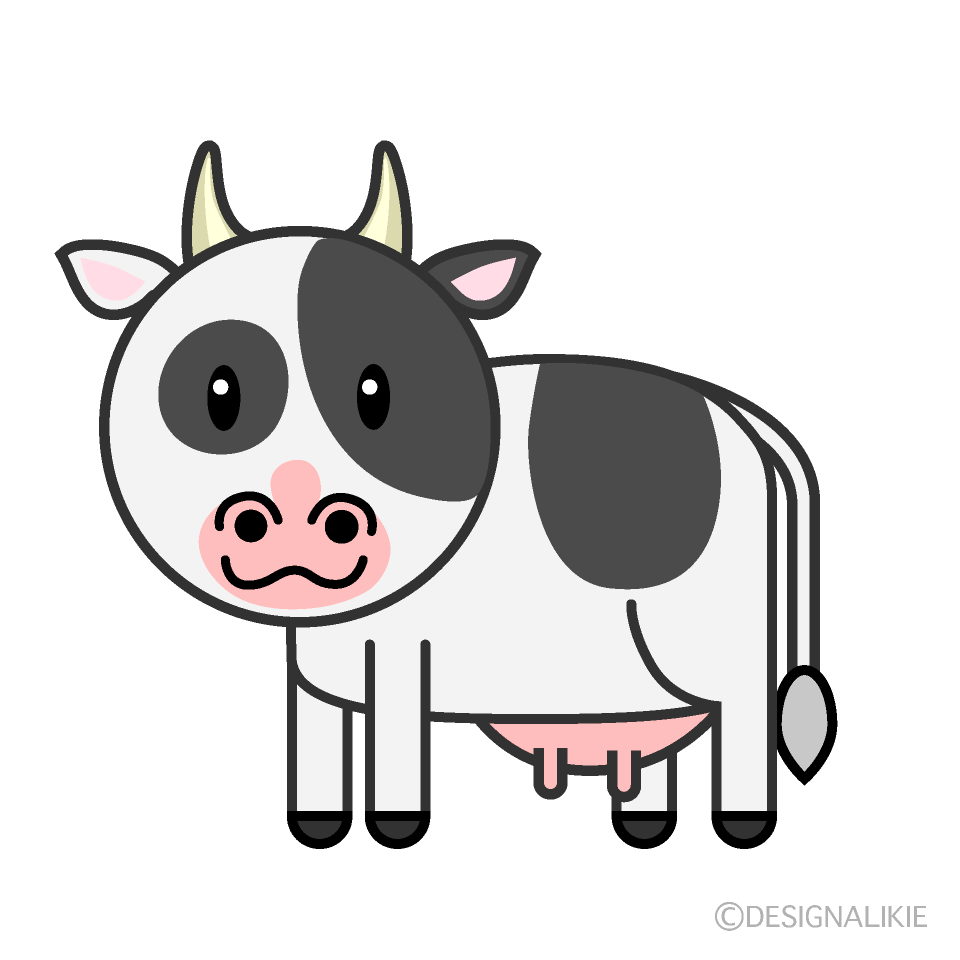 可愛い乳牛キャラ