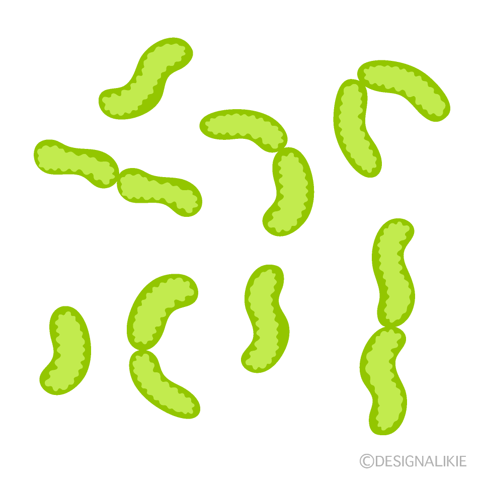 細菌イラストのフリー素材 イラストイメージ