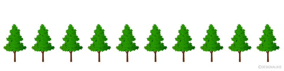 もみの木の森ラインの無料イラスト素材 イラストイメージ