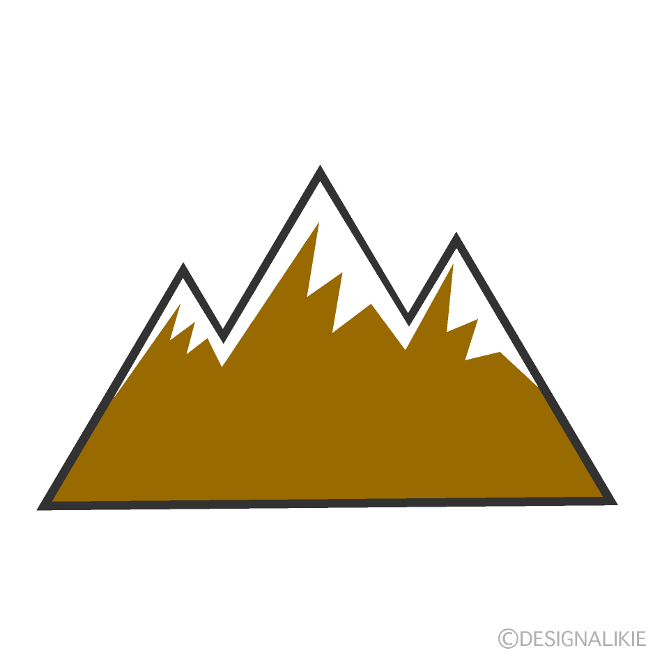 岩の山イラストのフリー素材 イラストイメージ