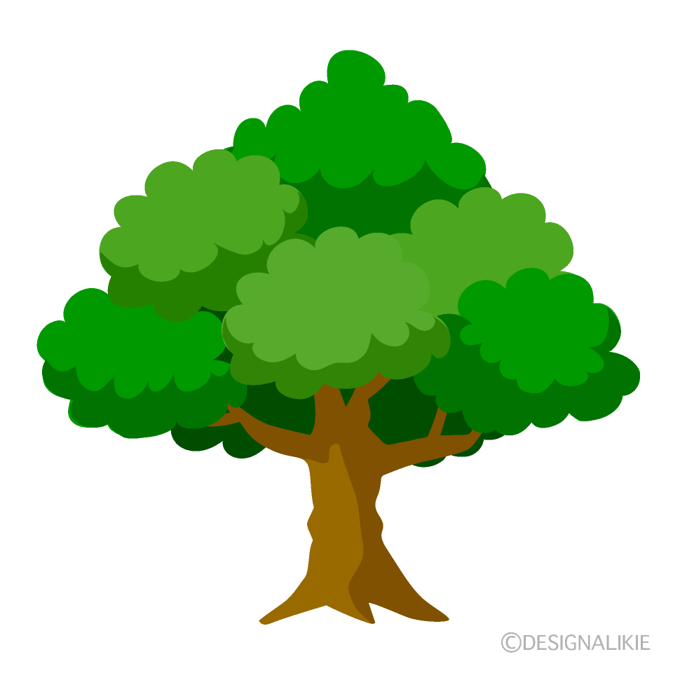 大きな木の無料イラスト素材 イラストイメージ