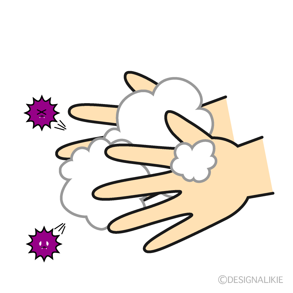 ウイルス撃退の手洗い