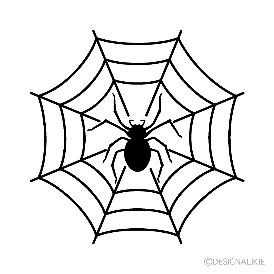 蜘蛛マークイラストのフリー素材 イラストイメージ