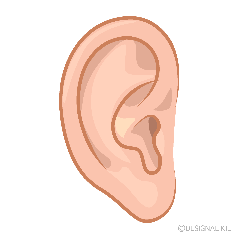 無料の男性の耳イラストフリー素材