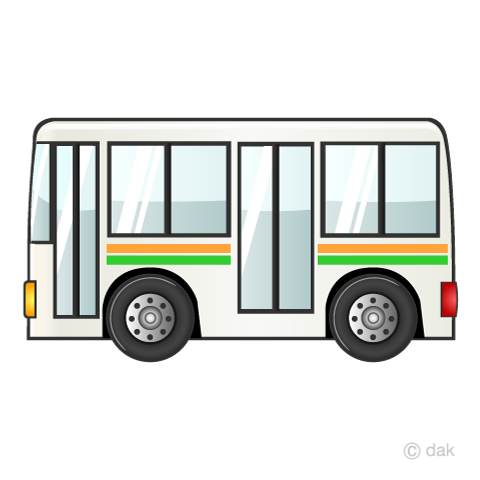 バスの無料イラスト素材 イラストイメージ