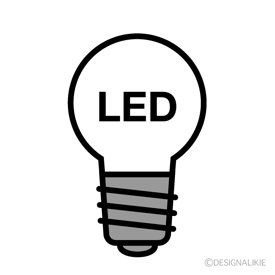 Led電球の無料イラスト素材 イラストイメージ