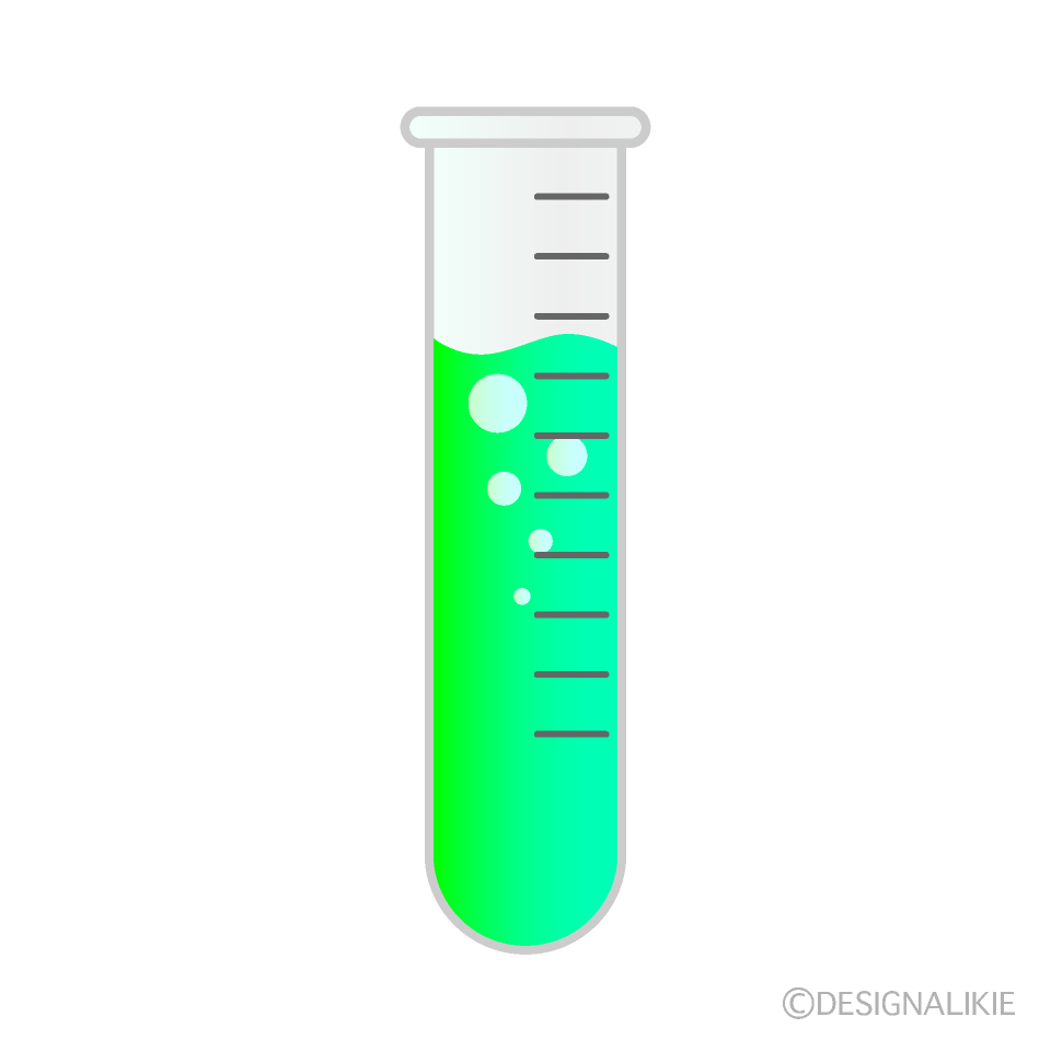 試験管の液体の無料イラスト素材 イラストイメージ