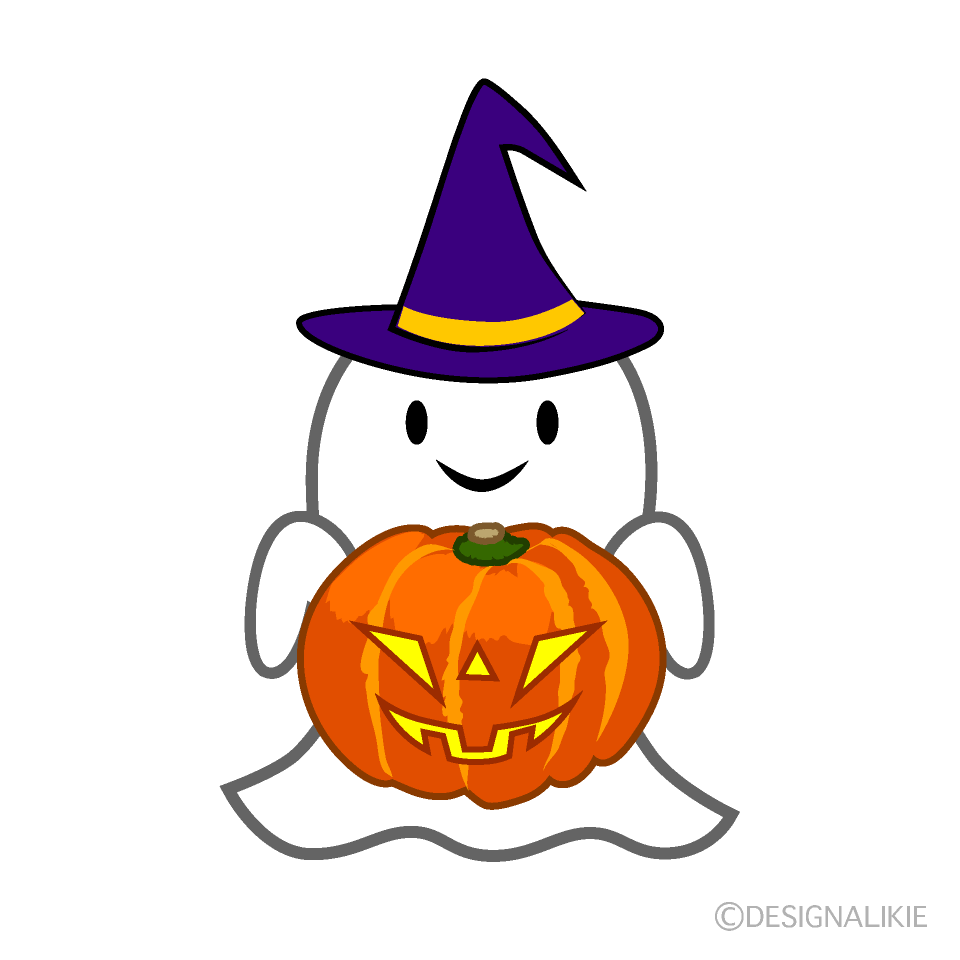 ハロウィンおばけイラストのフリー素材 イラストイメージ