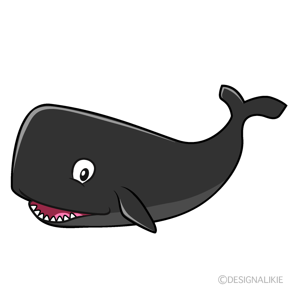 マッコウクジラキャラクターイラストのフリー素材 イラストイメージ