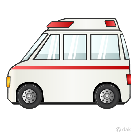 救急車の無料イラスト素材 イラストイメージ