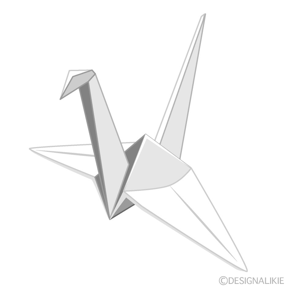 折り鶴の無料イラスト素材 イラストイメージ