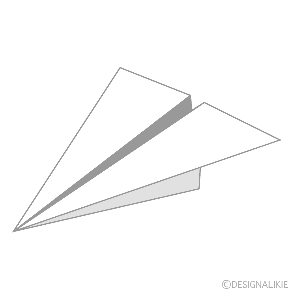 紙飛行機の無料イラスト素材 イラストイメージ