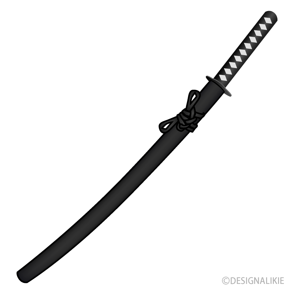鞘の日本刀の無料イラスト素材 イラストイメージ