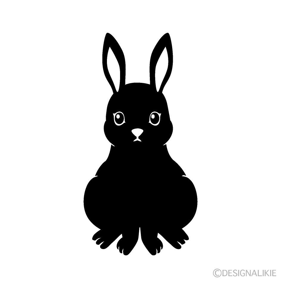 ウサギ シルエット フリー キャラクター画像の世界