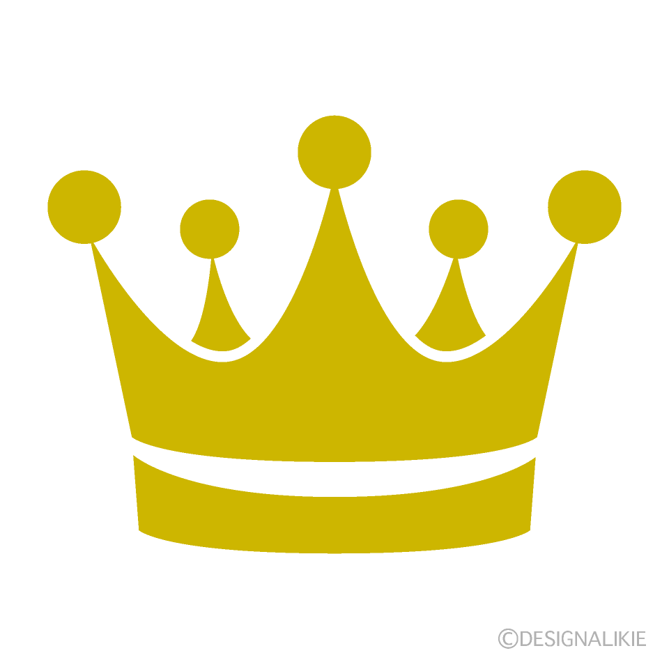 かっこいい王冠マークの無料イラスト素材 イラストイメージ