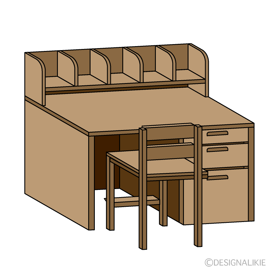 学習机の無料イラスト素材 イラストイメージ