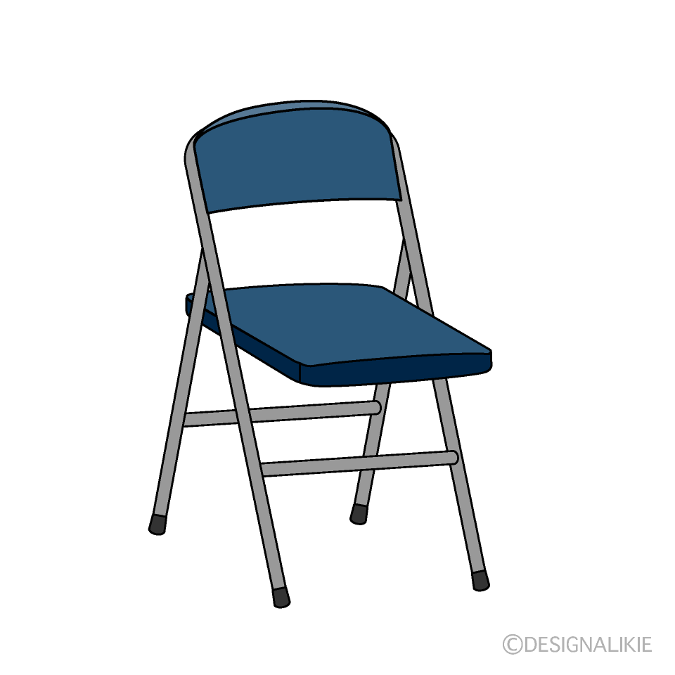 パイプ椅子の無料イラスト素材 イラストイメージ