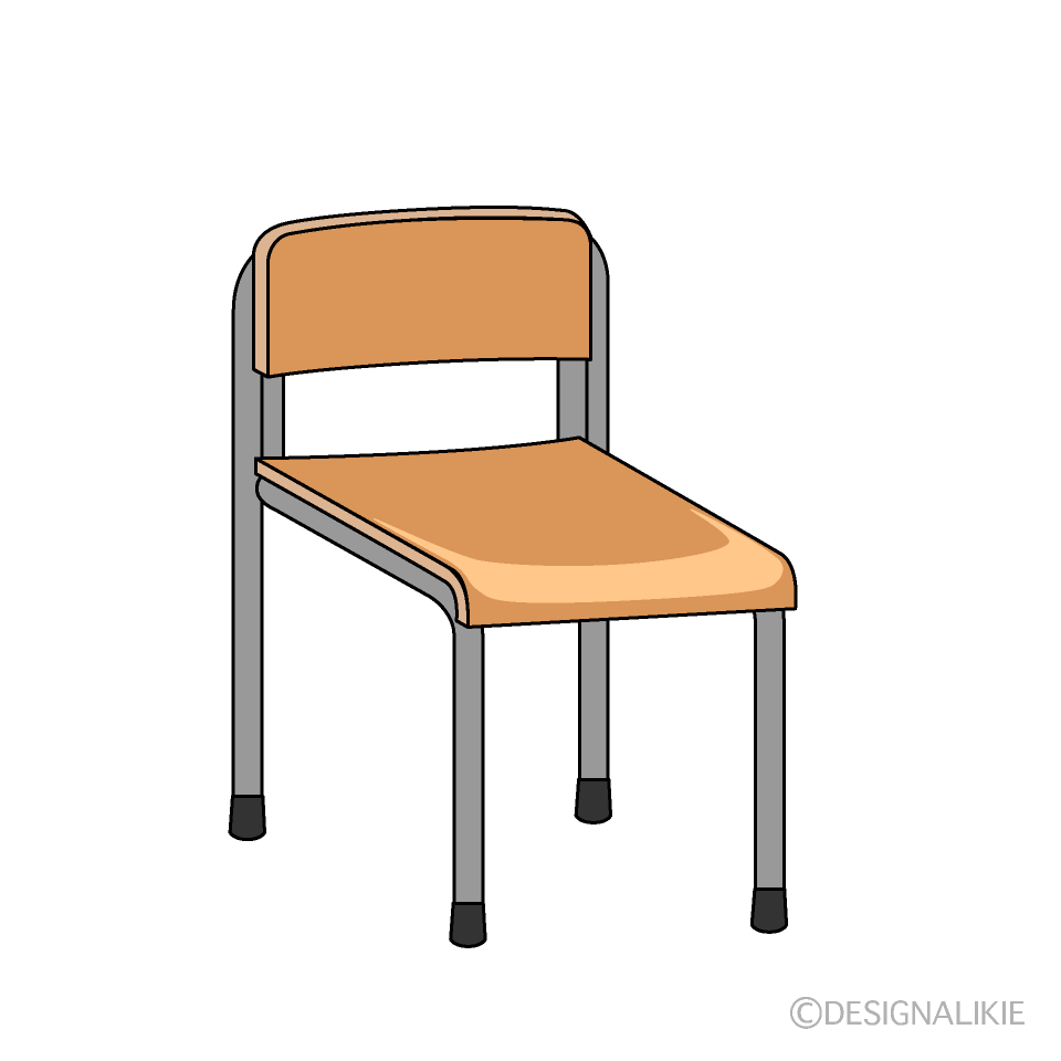 学校椅子イラストのフリー素材 イラストイメージ