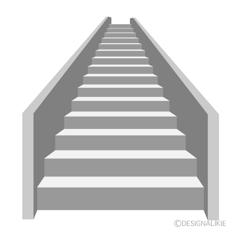 階段イラストのフリー素材 イラストイメージ