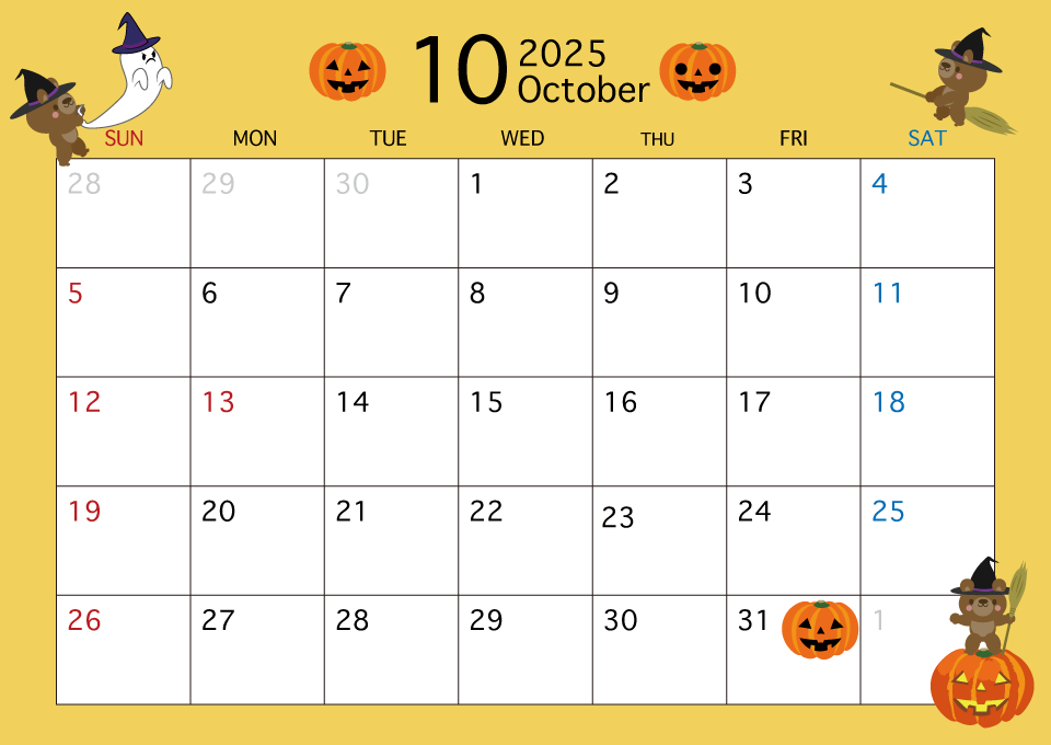 10月 カレンダー イラスト 無料 無料ダウンロード 悪魔の写真