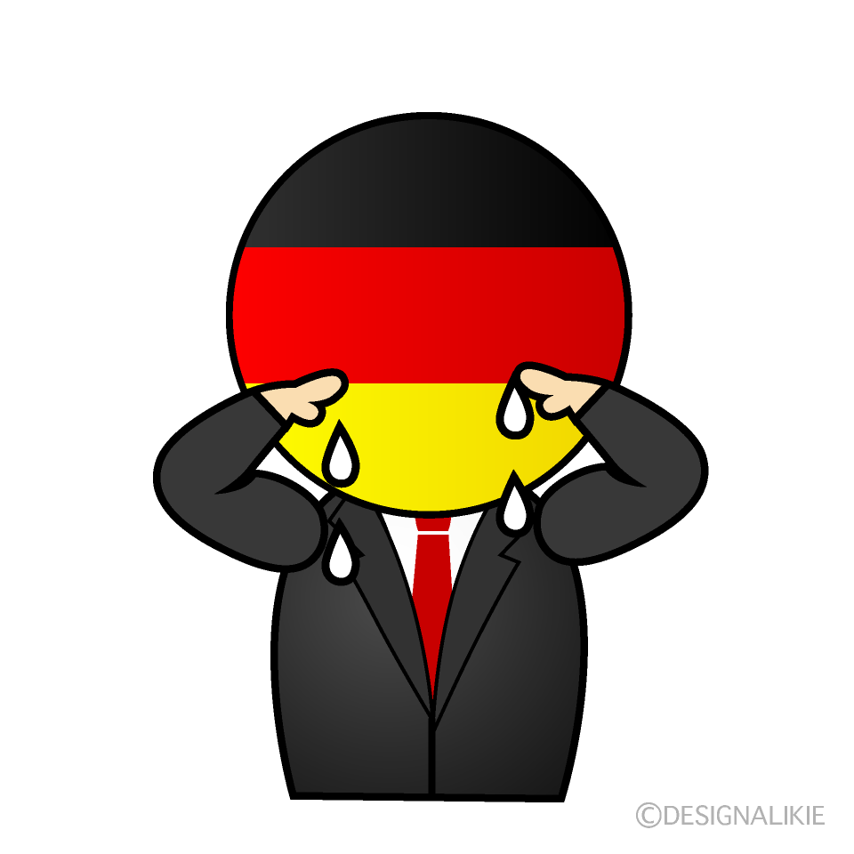 泣くドイツ人