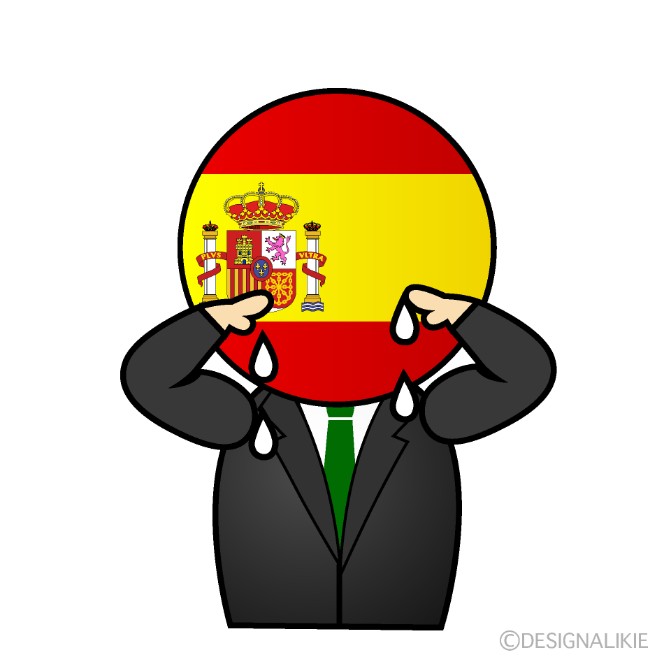 泣くスペイン人