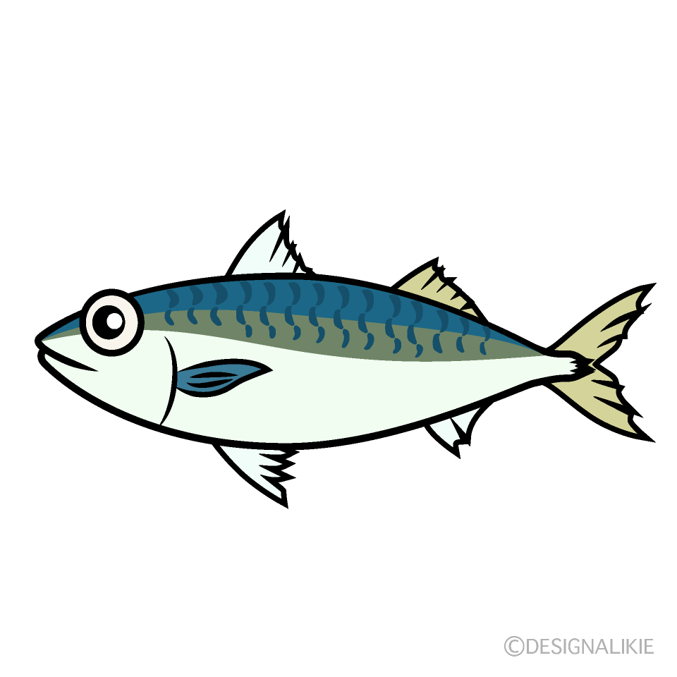 秋刀魚の無料イラスト素材 イラストイメージ