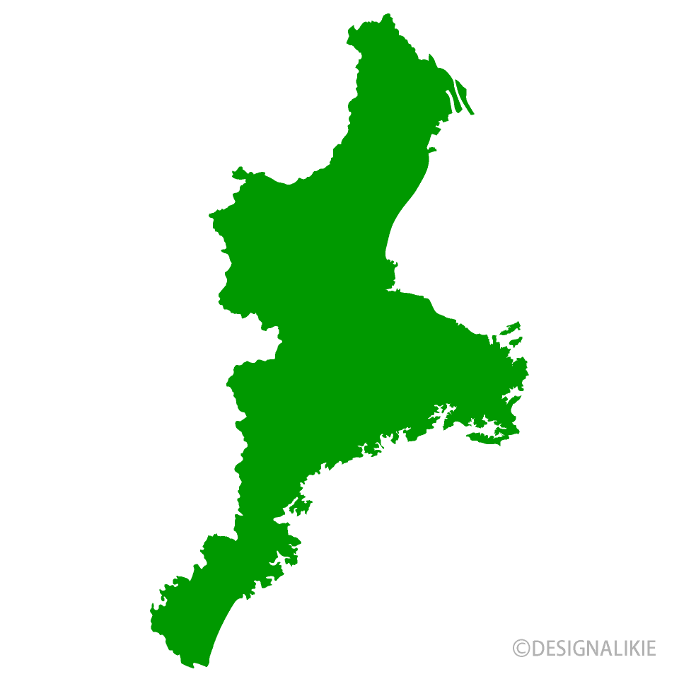 三重県地図の無料イラスト素材 イラストイメージ