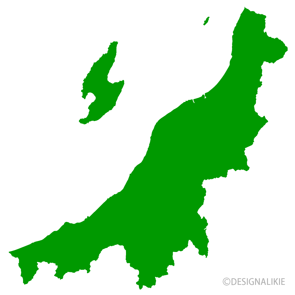 新潟県地図の無料イラスト素材 イラストイメージ