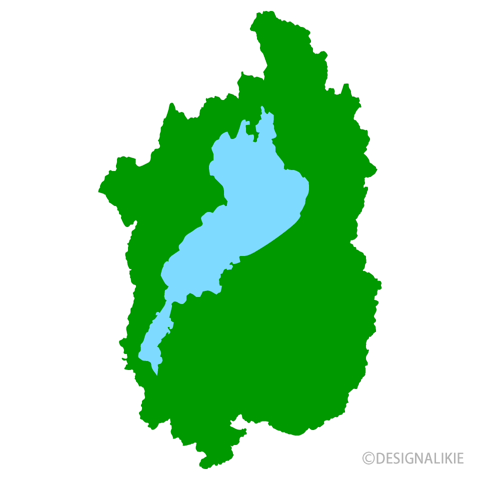 滋賀県地図イラストのフリー素材 イラストイメージ