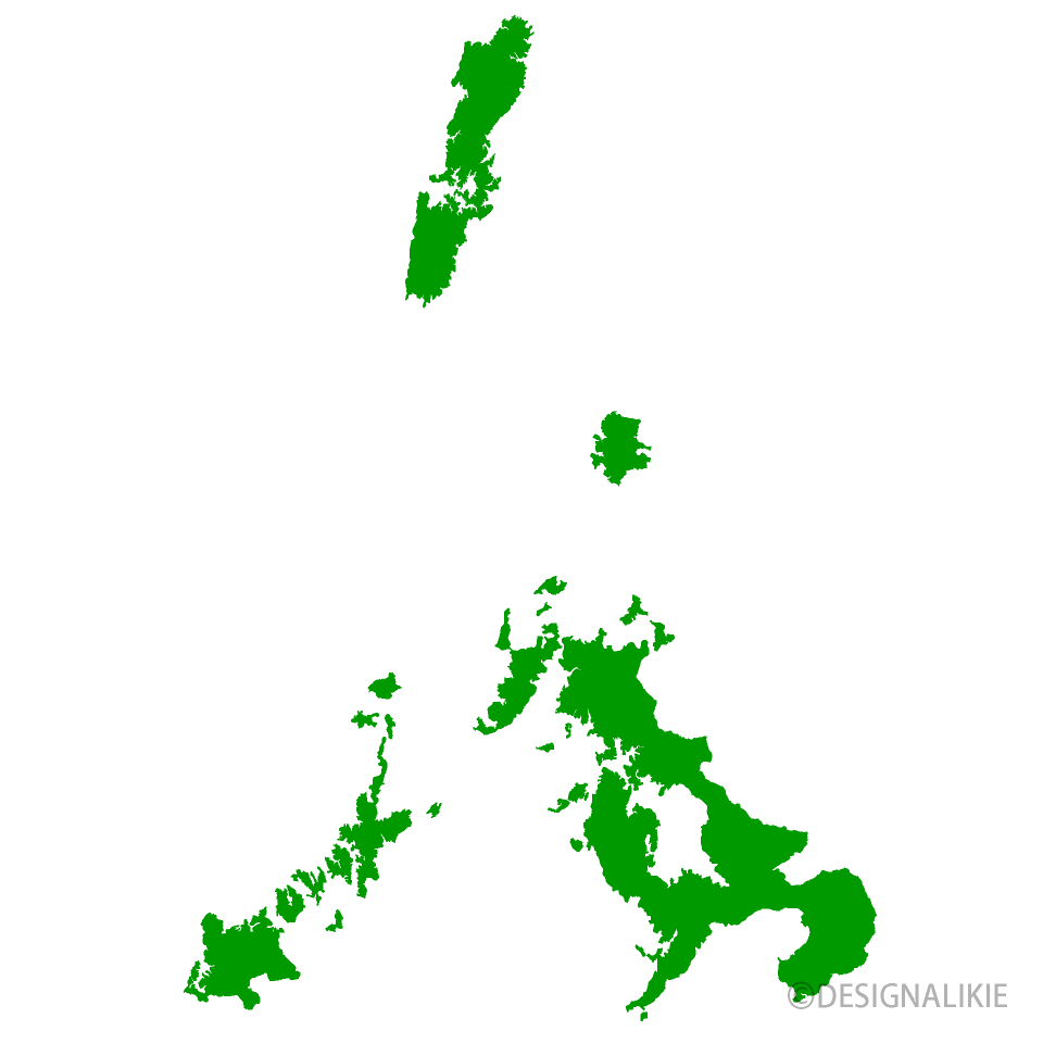 長崎県地図の無料イラスト素材 イラストイメージ