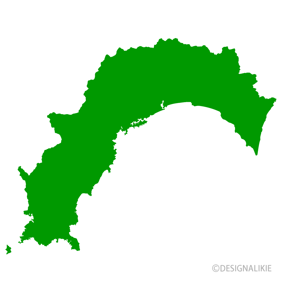 日本地図シルエットの無料イラスト素材 イラストイメージ