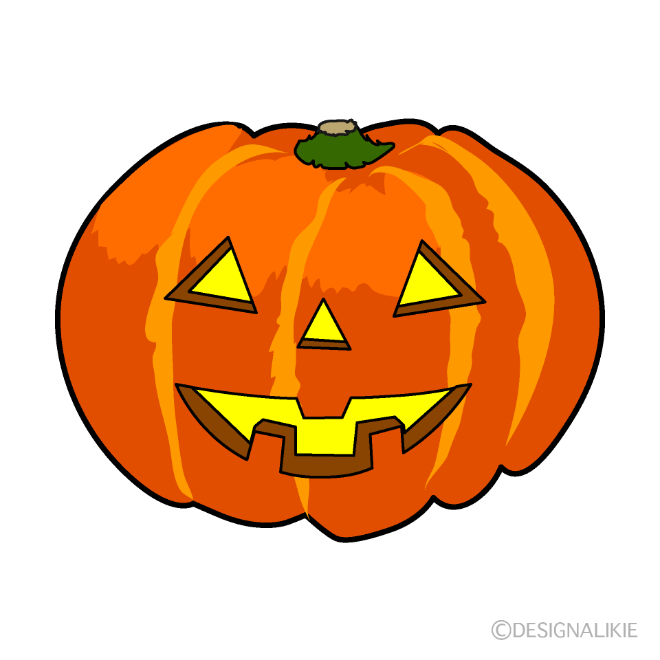 Happy Halloween カボチャの無料イラスト素材 イラストイメージ