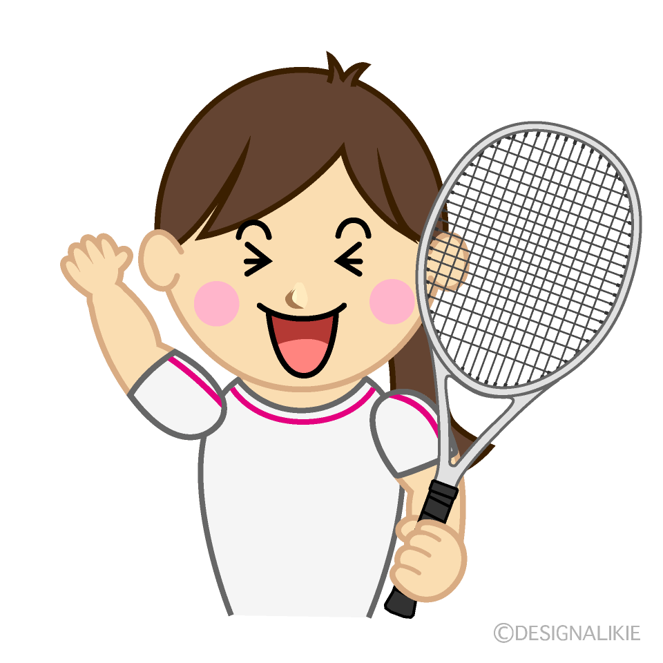 喜ぶ女子テニス