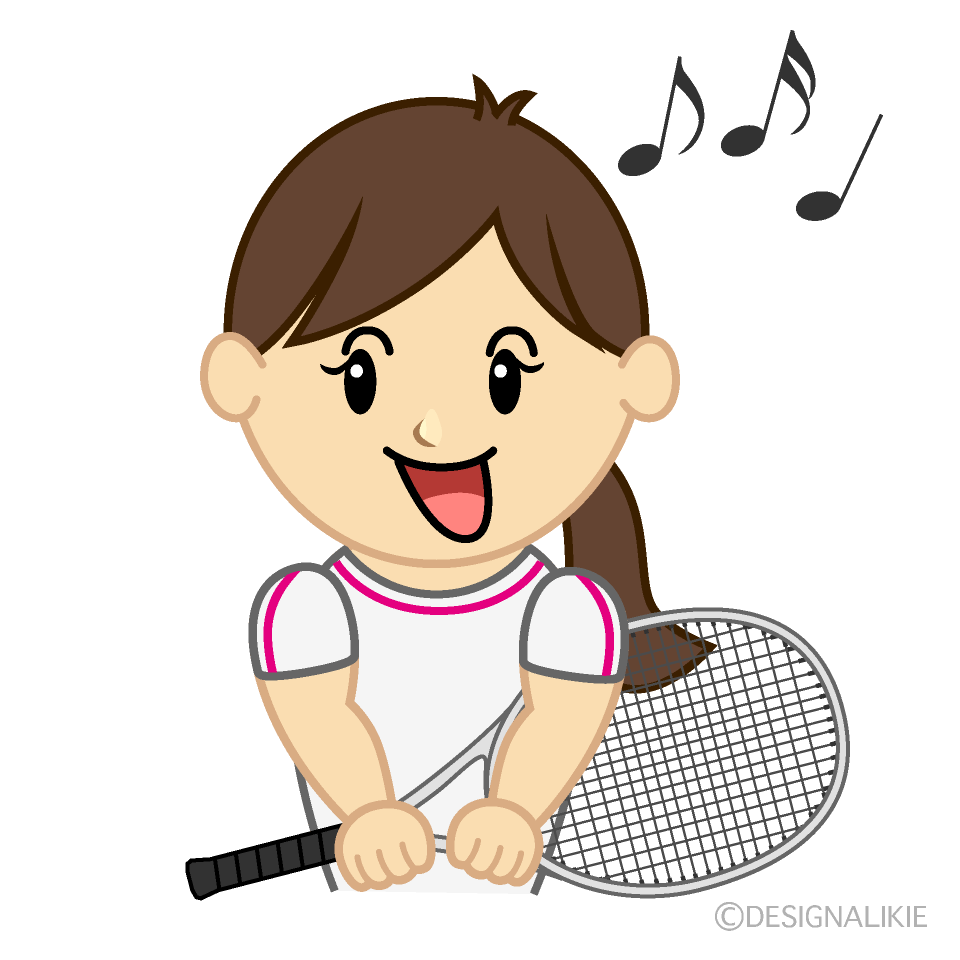 歌う女子テニス
