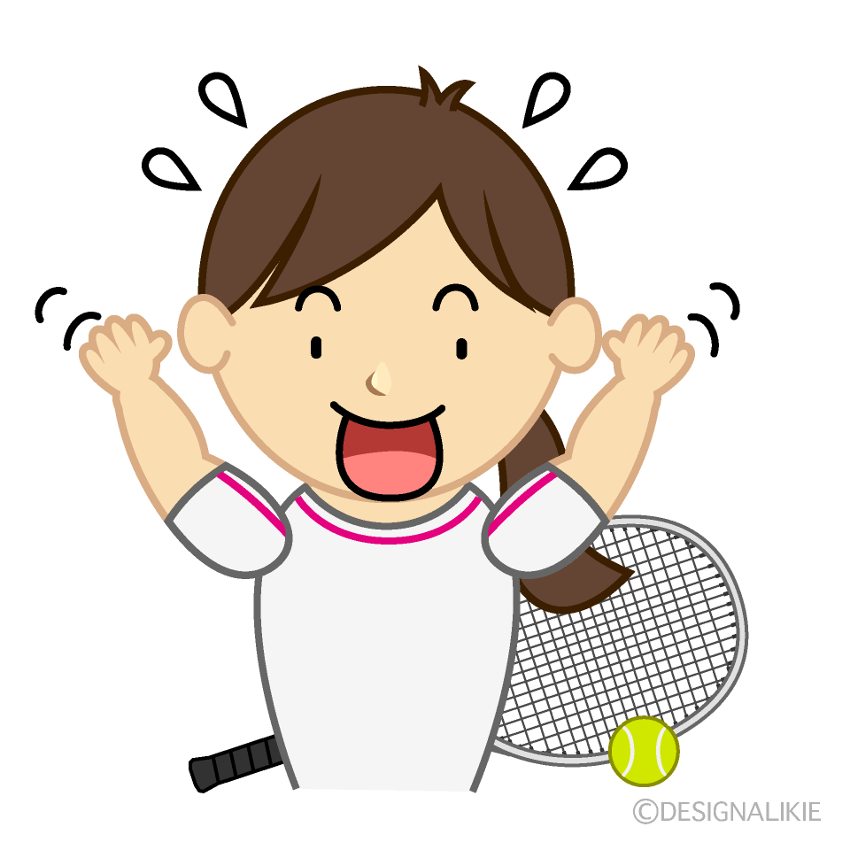 慌てる女子テニス