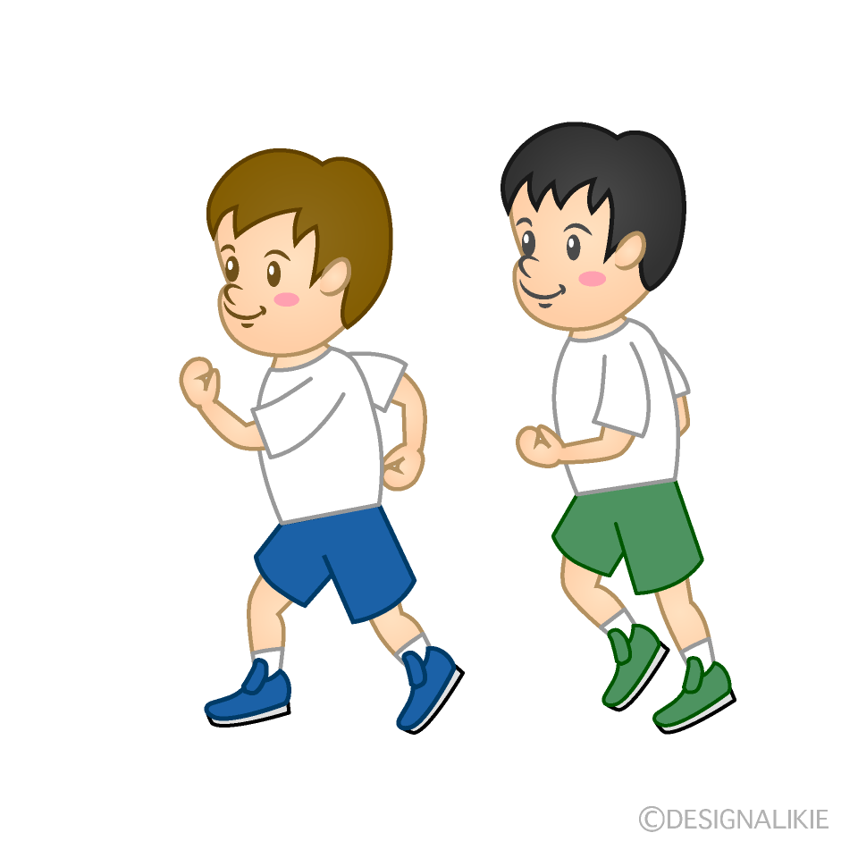 ジョギングする子供