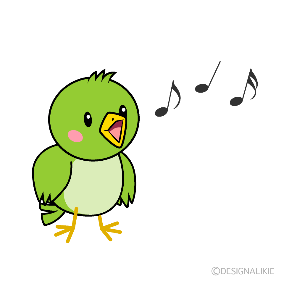 歌う小鳥キャラ