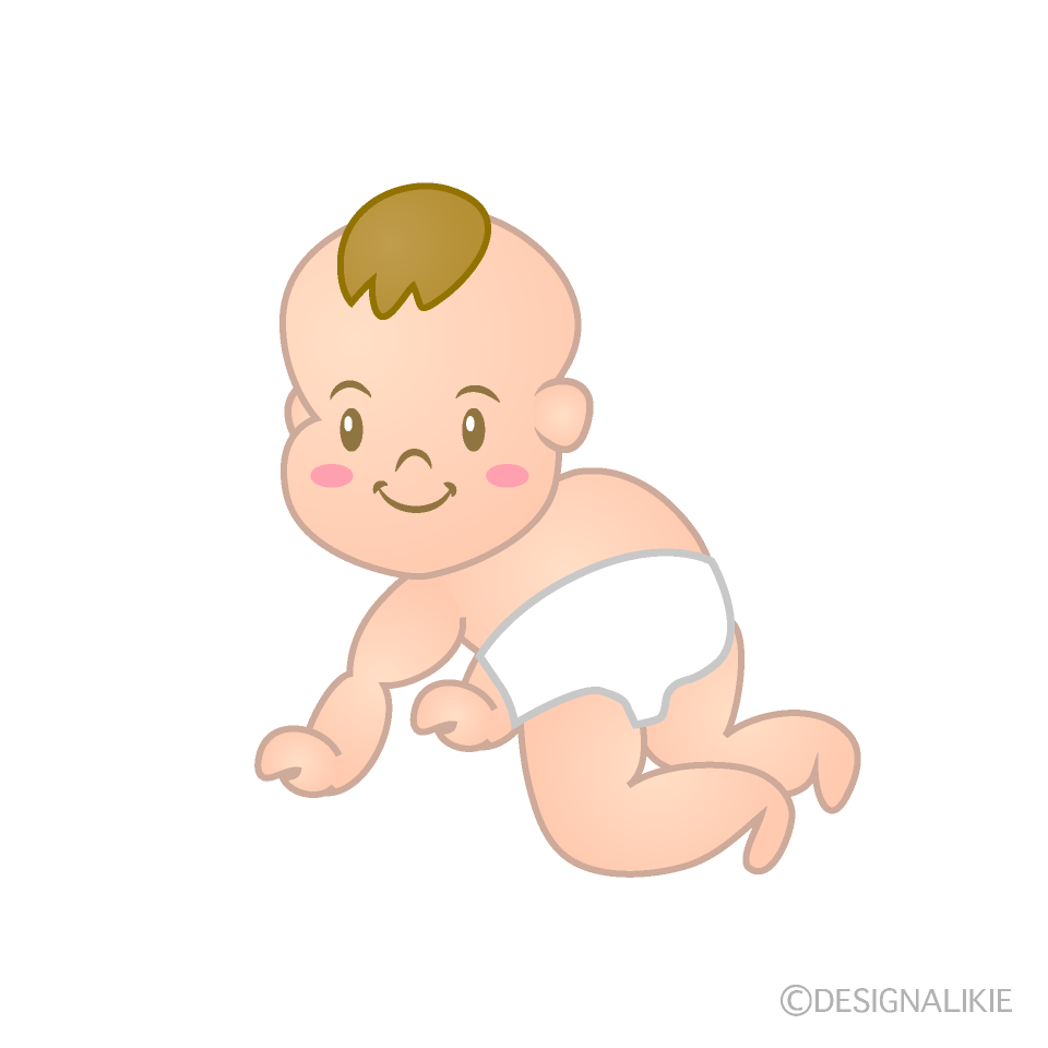 赤ちゃんの無料イラスト素材 イラストイメージ