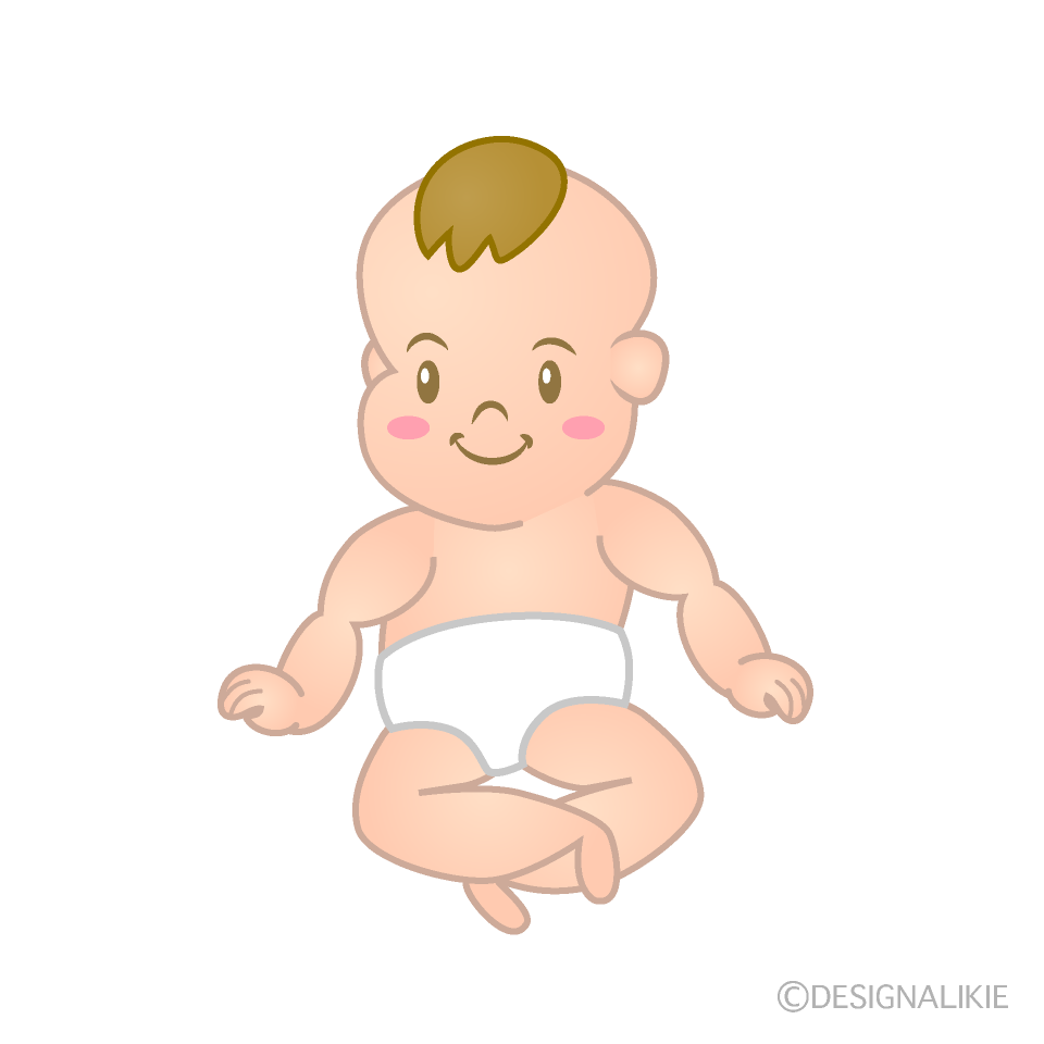 可愛い赤ちゃんの無料イラスト素材 イラストイメージ