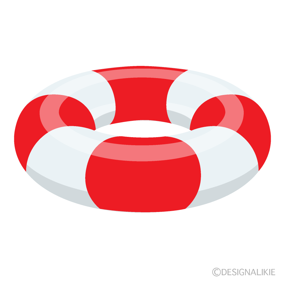 赤い浮き輪