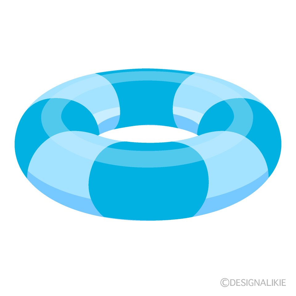 水色の浮き輪
