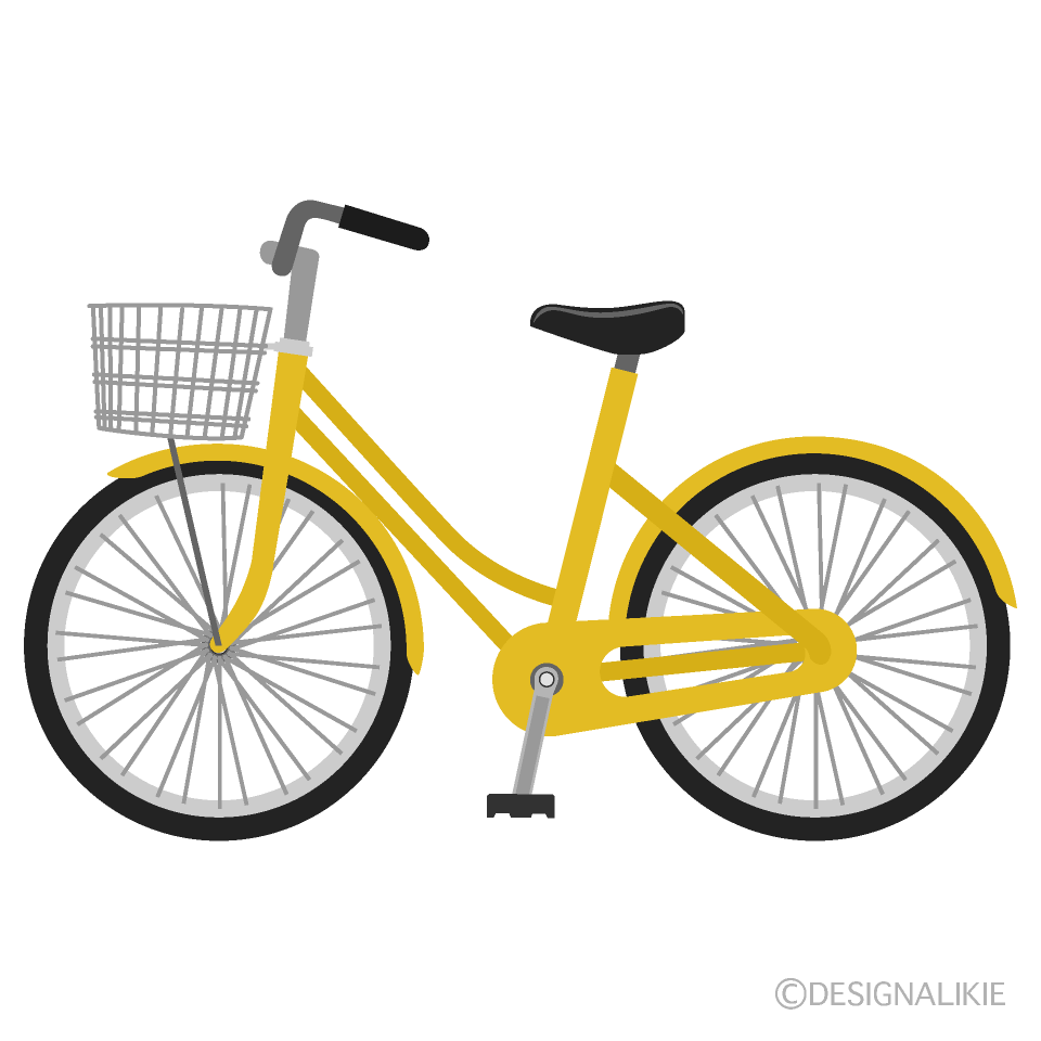 黄色の自転車